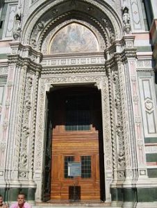 door of the Duomo